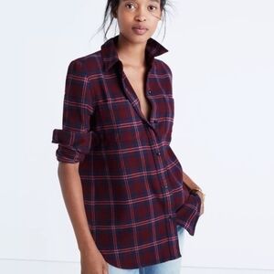 Madewell Classic Flannel Button-Down Shirt In Jensen Plaid